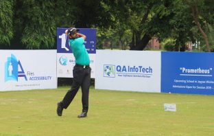 Chiragh Kumar’s two eagles and Thangaraja’s ace propel them into the joint lead on day one of QA InfoTech Open