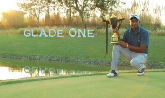 Om Prakash Chouhan with his trophy