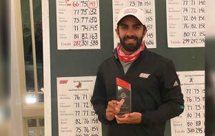 Saptak Talwar with his winning trophy